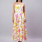 White & Yellow Floral Dress with Summer Feels
