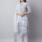 Blue Printed Cotton Kurta Set with Dupatta – Festive Wear for Women