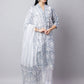 Blue Printed Cotton Kurta Set with Dupatta – Festive Wear for Women