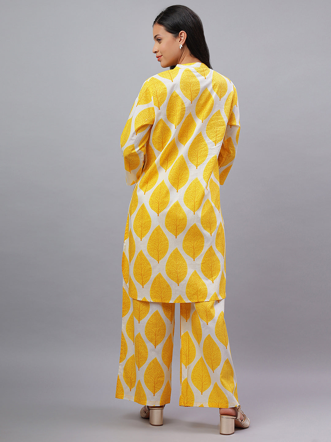 Bold Leaf Print Co-ord in Breezy Cotton