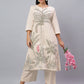 Floral Cotton Kurta Set with Pocket Power