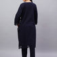 Timeless Navy Cotton Kurta Set