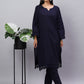 Timeless Navy Cotton Kurta Set