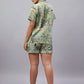 100% Cotton Sea Green Shirt & Shorts Set with All the Drama