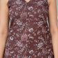 Brown Cotton Halter Neck Top with Back Tie