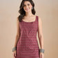 100% Cotton Maroon Printed Kurti - Kairavi