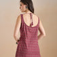 100% Cotton Maroon Printed Kurti - Kairavi