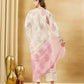Aavinyaa Off White Pink Floral Printed Kurta Set with Dupatta
