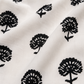White Hand Block Printed Cotton Short Kurti With Back Tie.