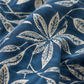 Aavinyaa Printed Cotton Blue Floral Puff Sleeve Dress with Pockets for Women