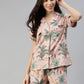 100% Cotton Women's Baby Pink Jungle Print Sleep Set