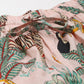 100% Cotton Women's Baby Pink Jungle Print Sleep Set