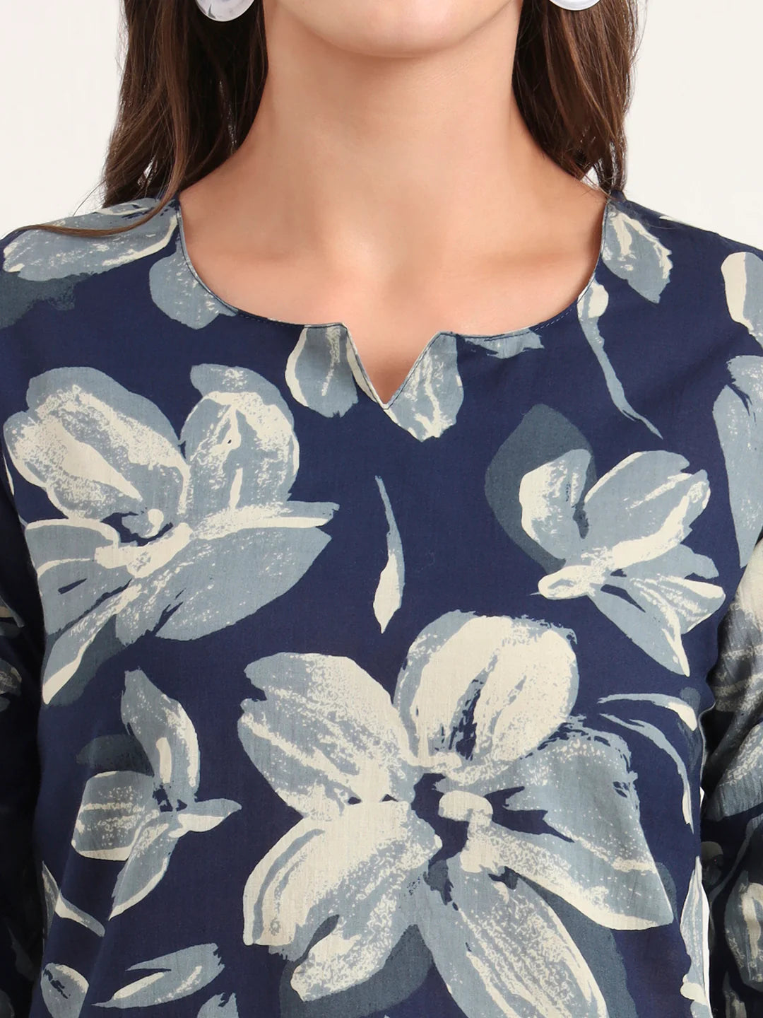 100% Cotton Blush Floral Kurta & Pants Co-ord Set for Women (Copy)