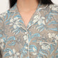 100% Cotton Grey Floral Night Suit for Everyday Comfort