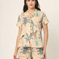 100% Cotton Women's Baby Orange Jungle Print Sleep Set