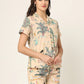 100% Cotton Women's Baby Orange Jungle Print Sleep Set