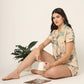 100% Cotton Women's Baby Orange Jungle Print Sleep Set