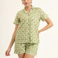 100% Cotton Baby Green Night Suit for Comfort