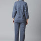100% Cotton Indigo Mosaic Printed Full Length Night Suit