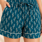 100% Cotton Women's Blue Flamingo Print Sleep Set