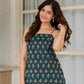 Aavinyaa Cotton Short Kurti for Women and Girls, Office and Casual Wear Teal