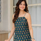 Aavinyaa Cotton Short Kurti for Women and Girls, Office and Casual Wear Teal
