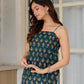 Aavinyaa Cotton Short Kurti for Women and Girls, Office and Casual Wear Teal