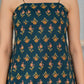 Aavinyaa Cotton Short Kurti for Women and Girls, Office and Casual Wear Teal